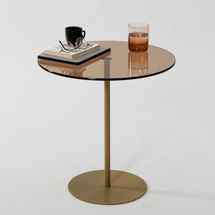 Sidobord CHILL 50x50 cm guld/brons