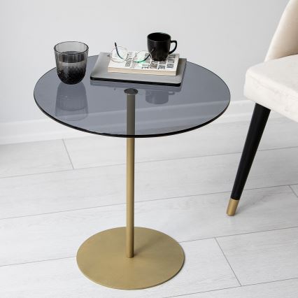 Sidobord CHILL 50x50 cm guld/svart