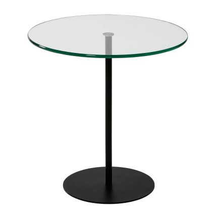 Sidobord CHILL 50x50 cm svart/genomskinlig