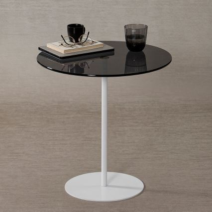 Sidobord CHILL 50x50 cm vit/svart