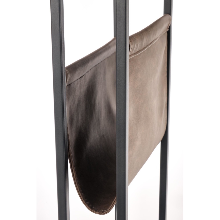 Sidobord COMPACT 65x47 cm svart/brun
