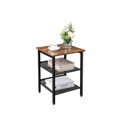 Sidobord ELDUR brun/svart