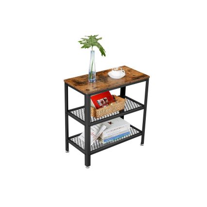 Sidobord ELDUR brun/svart