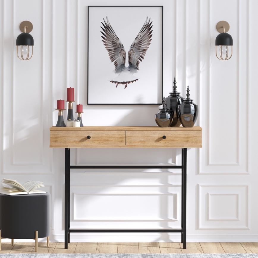 Sidobord ESTA 86x100 cm brun