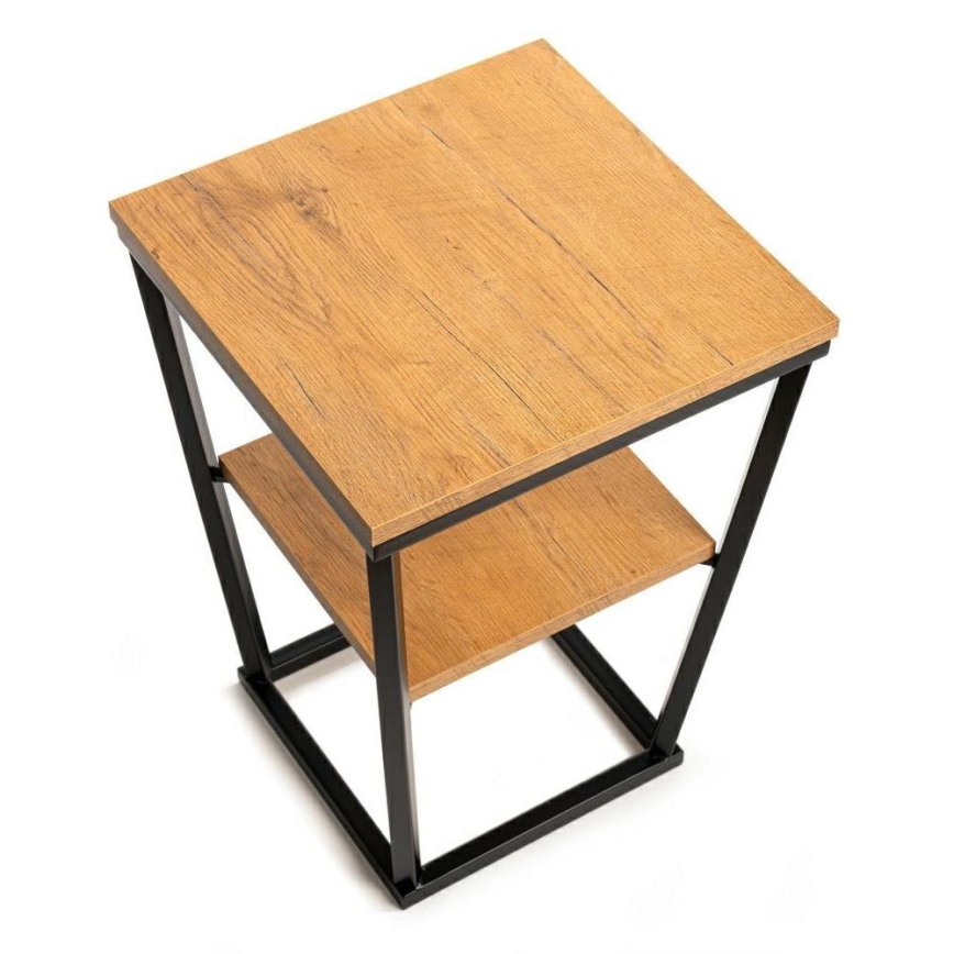 Sidobord EXPAND 57x40 cm svart/brun