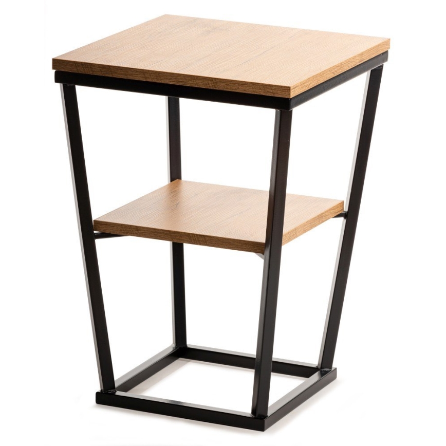 Sidobord EXPAND 57x40 cm svart/brun