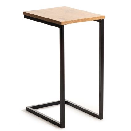 Sidobord HELPER 57x40 cm svart/brun
