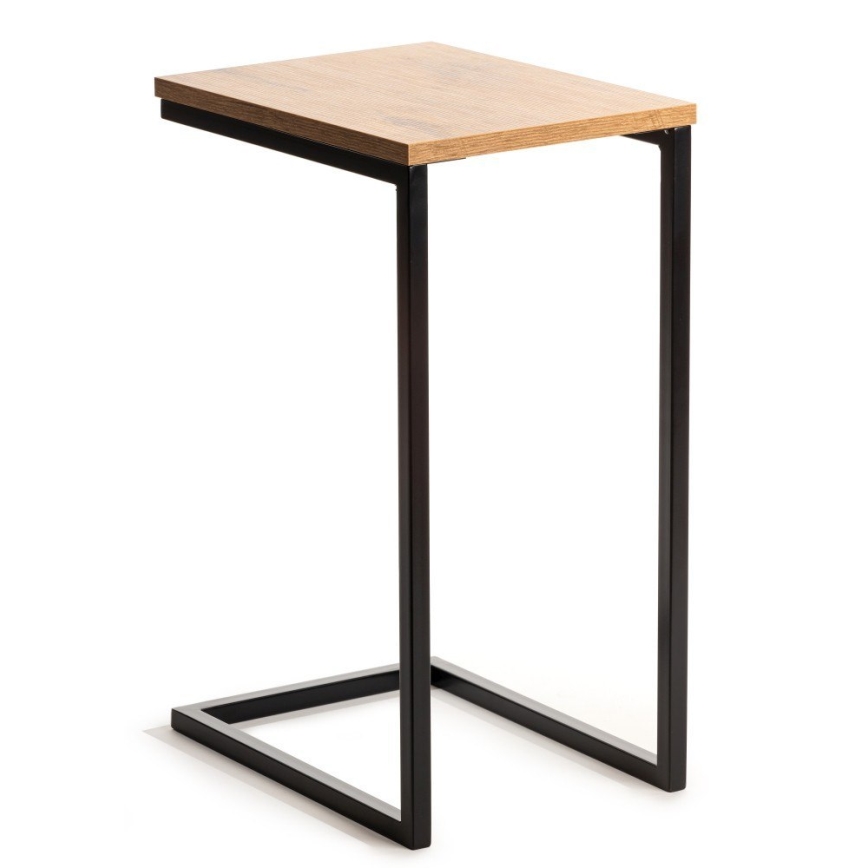 Sidobord HELPER 57x40 cm svart/brun