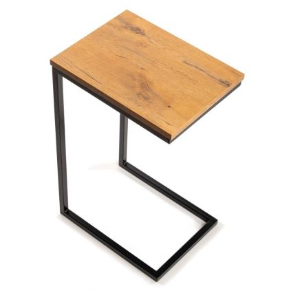 Sidobord HELPER 57x40 cm svart/brun
