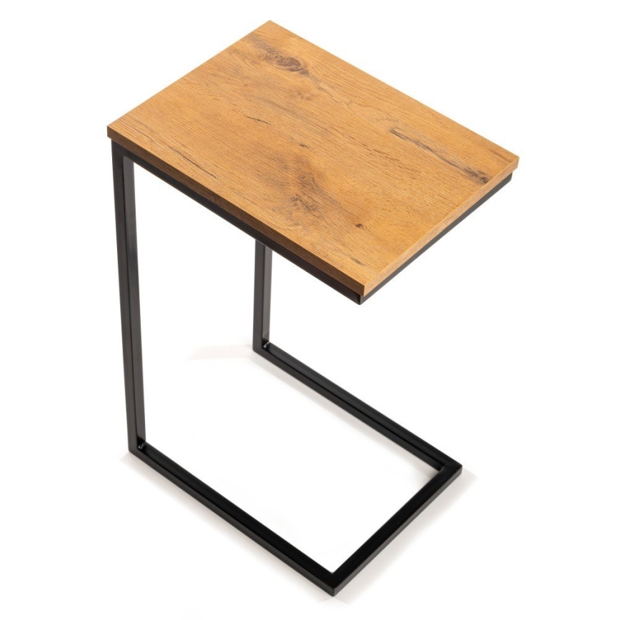 Sidobord HELPER 57x40 cm svart/brun