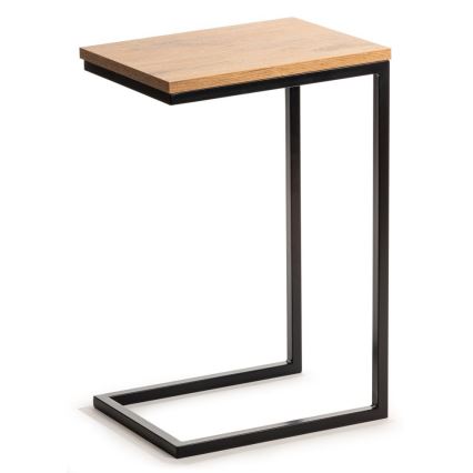 Sidobord HELPER 57x40 cm svart/brun