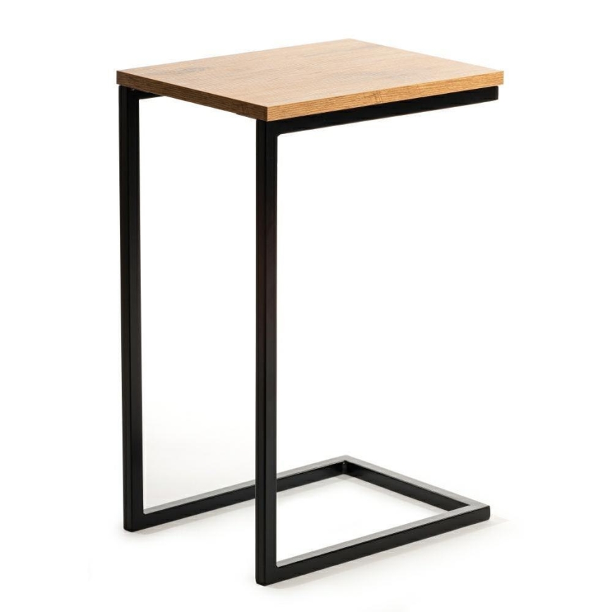 Sidobord HELPER 57x40 cm svart/brun