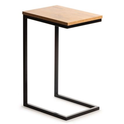 Sidobord HELPER 57x40 cm svart/brun