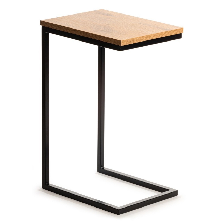 Sidobord HELPER 57x40 cm svart/brun
