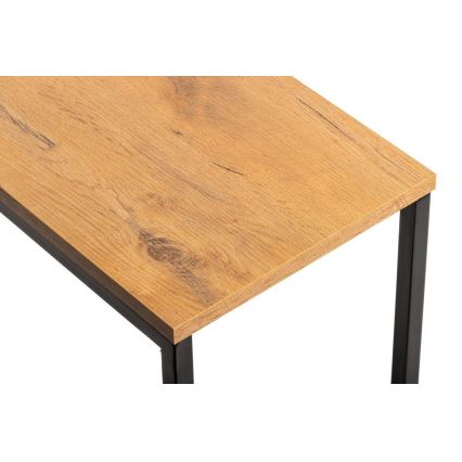Sidobord HELPER 57x40 cm svart/brun