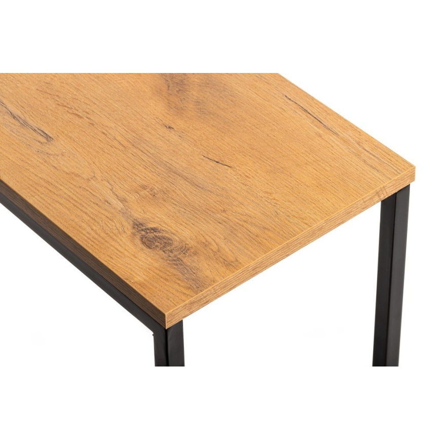 Sidobord HELPER 57x40 cm svart/brun