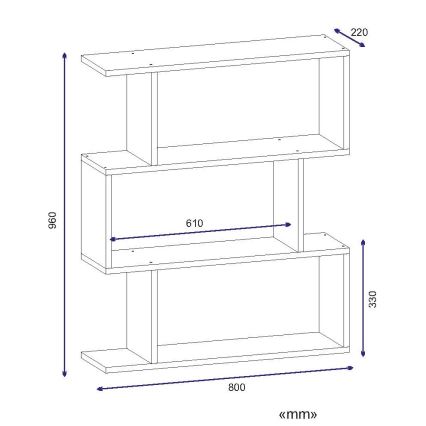 Sidobord KARRUSEL 96x80 cm vit
