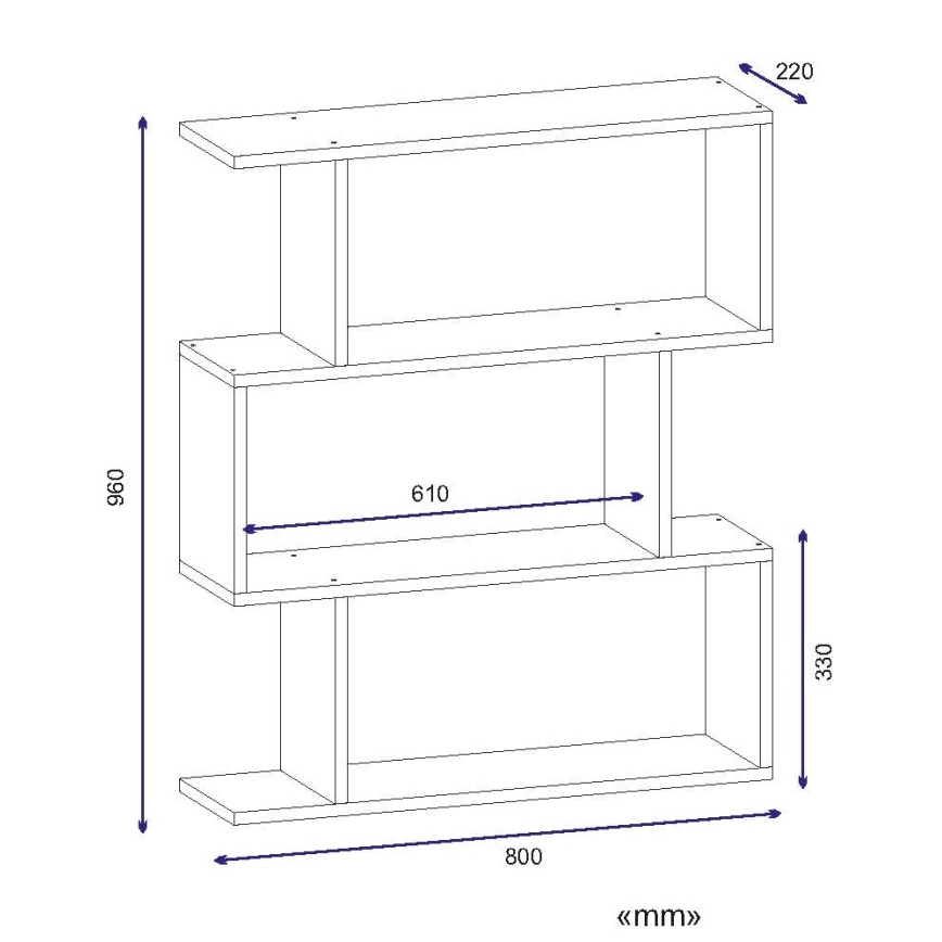 Sidobord KARRUSEL 96x80 cm vit