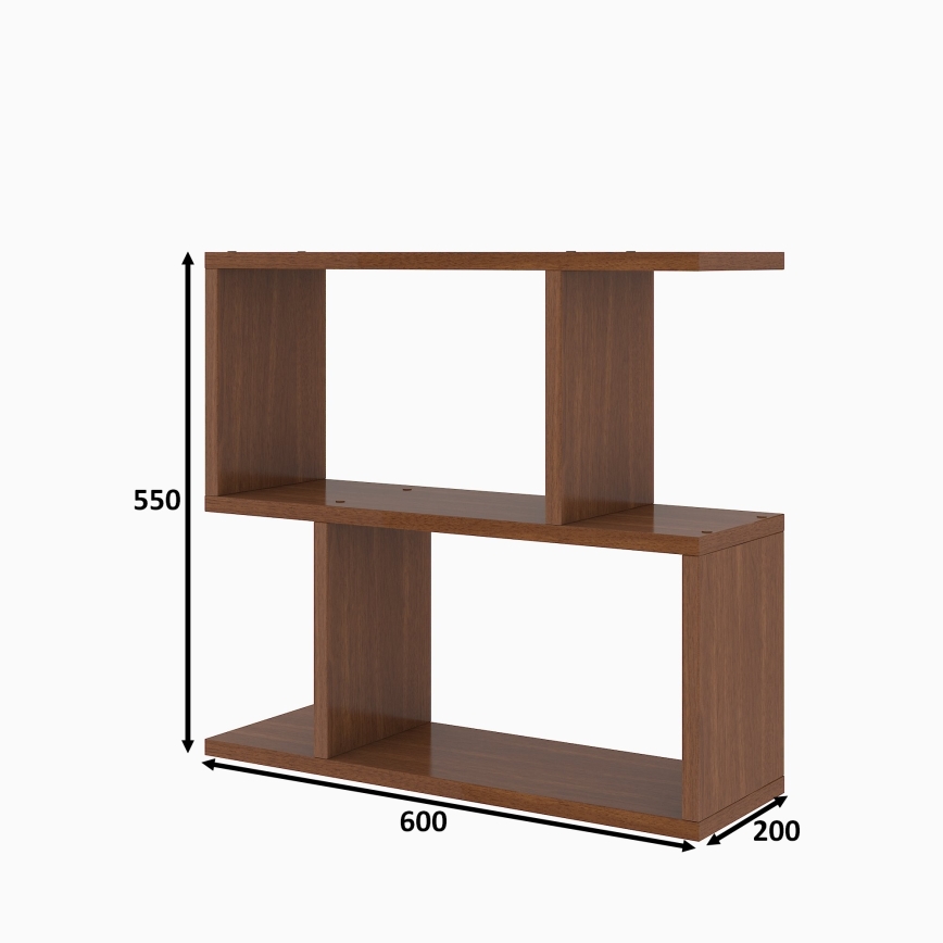 Sidobord LALE 55x60 cm brun