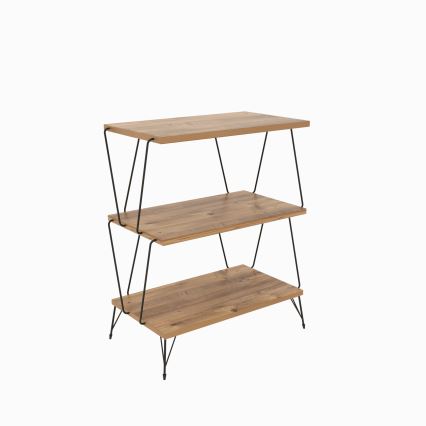 Sidobord LAZANDOS 75x48 cm brun/svart