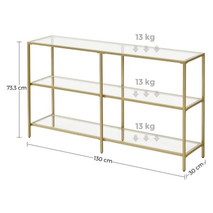 Sidobord LUVOR i guld