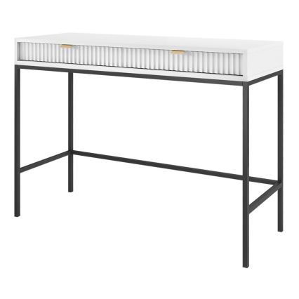 Sidobord NOVA 77x104 cm vit/svart