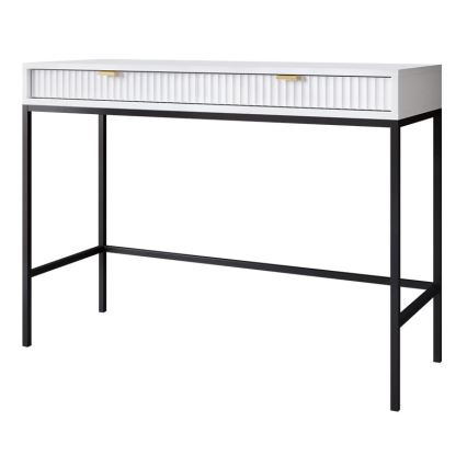 Sidobord NOVA 77x104 cm vit/svart