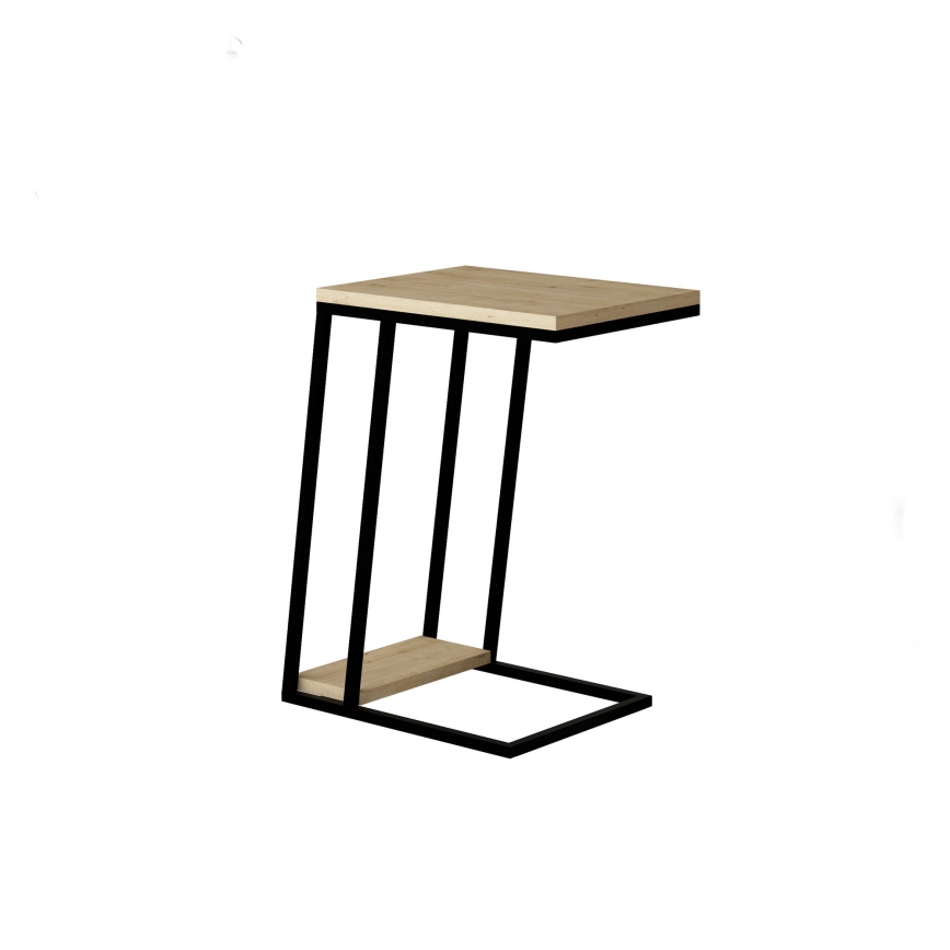 Sidobord PAL 57x40 cm beige/svart