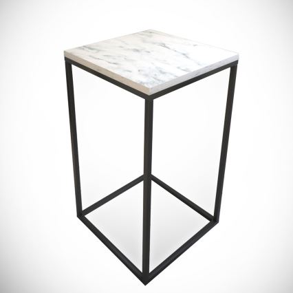 Sidobord PURE 62x35 cm vit/svart