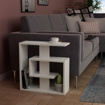 Sidobord SALY 57x55 cm vit