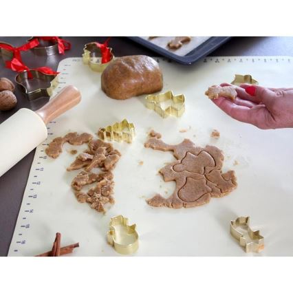 Silikonbakmatta TORO 52x42 cm, krämfärgad