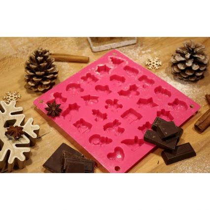 Silikonform för choklad TORO, rosa