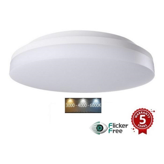 Sinclair - LED Fäst lampa LED/30W/230V 3000K/4000K/6000K IP54 33 cm vit
