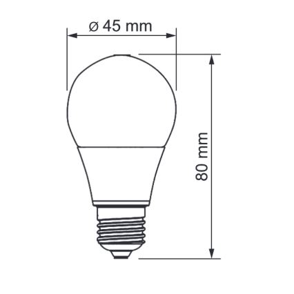 Sinclair - LED glödlampa E14/5W/230V 3000K