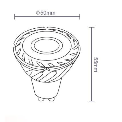 Sinclair - LED glödlampa GU10/5W/230V 4000K