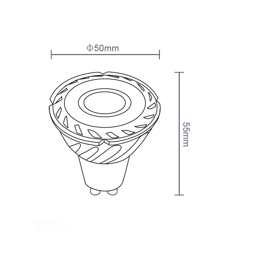 Sinclair - LED glödlampa GU10/5W/230V 4000K