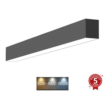 Sinclair - LED taklampa LSM LED/20W/230V 3000K/4000K/5000K 60 cm svart