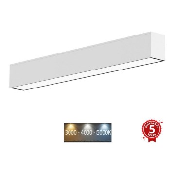 Sinclair - LED taklampa LSM LED/40W/230V 3000K/4000K/5000K 120 cm silver