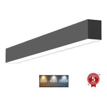 Sinclair - LED taklampa LSM LED/40W/230V 3000K/4000K/5000K 120 cm svart