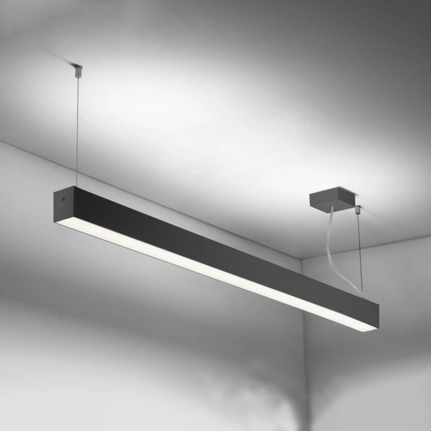 Sinclair - LED taklampa LSM LED/20W/230V 3000K/4000K/5000K 60 cm svart