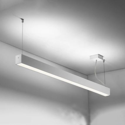 Sinclair - LED taklampa LSM LED/40W/230V 3000K/4000K/5000K 120 cm silver