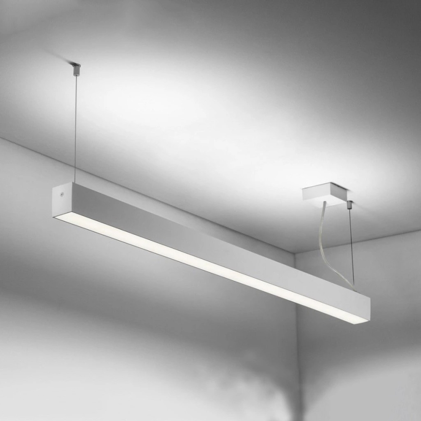 Sinclair - LED taklampa LSM LED/40W/230V 3000K/4000K/5000K 120 cm silver