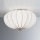 SIRU - Taklampa GIOVE 2xE14/40W/230V diameter 29 cm matt krom/vit Venetiansk glas