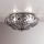 SIRU - Taklampa SOLE 3xE14/40W/230V diameter 31 cm genomskinlig/matt krom Venetiansk glas