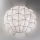SIRU - Vägglampa POUFF 1xE27/60W/230V skinande krom/vit Venetiansk glas
