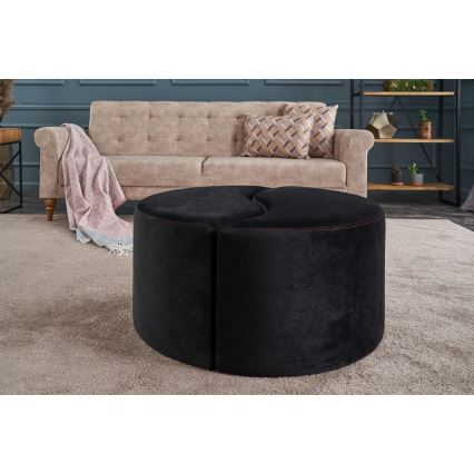 Sittpuff JING Ø 80 cm, antracit