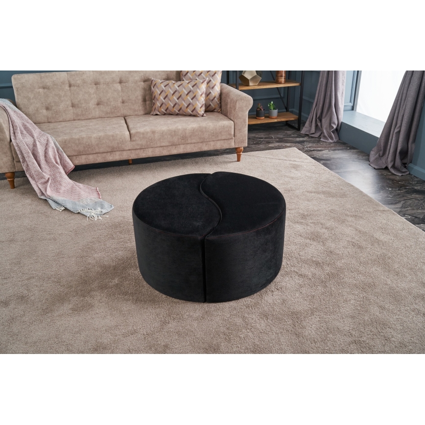 Sittpuff JING Ø 80 cm, antracit