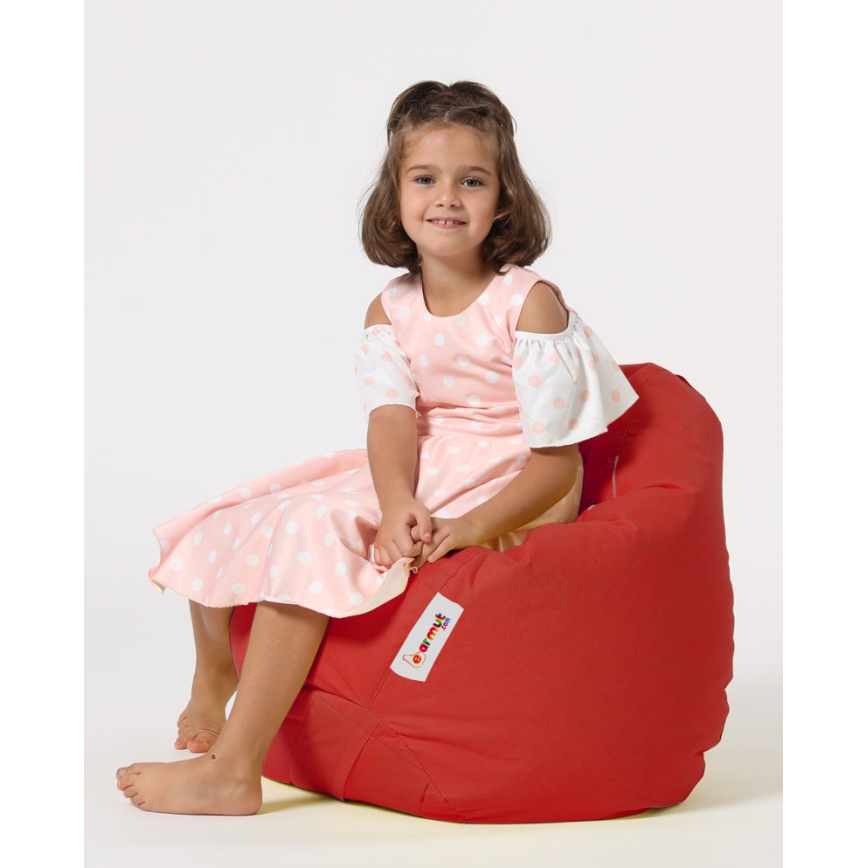 Sittsäck 60x60 cm röd