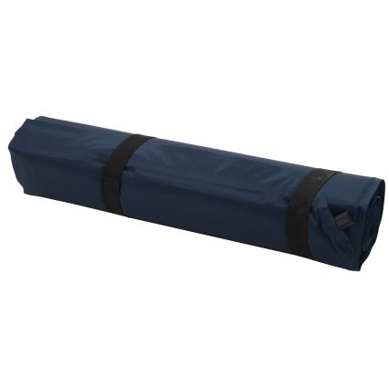 Självuppblåsande campingmatta blå
