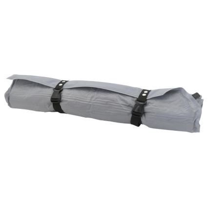 Självuppblåsande liggunderlag med kudde 180x66 cm grå